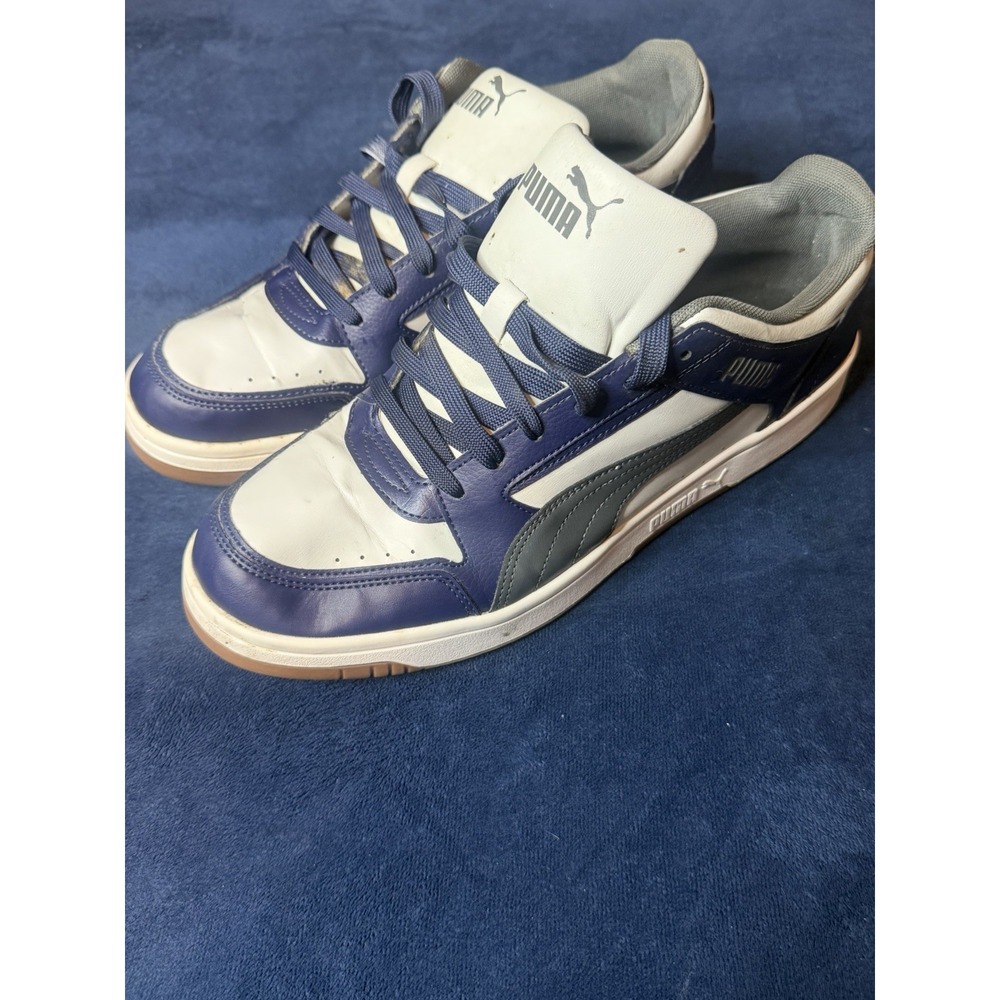 PUMA Rebound Joy Low Mens Blue White Sneakers Shoes 380747-37 Size 12